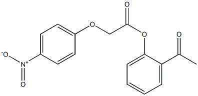 2-acetylphenyl 2-(4-nitrophenoxy)acetate Struktur