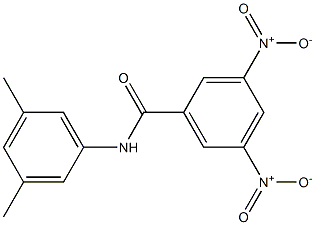 N-(3,5-dimethylphenyl)-3,5-dinitrobenzamide Struktur