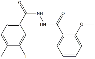 N'-(3-iodo-4-methylbenzoyl)-2-methoxybenzohydrazide Struktur