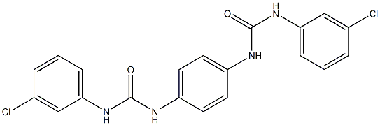 N'-(4-{[(3-chloroanilino)carbonyl]amino}phenyl)-N-(3-chlorophenyl)urea Struktur