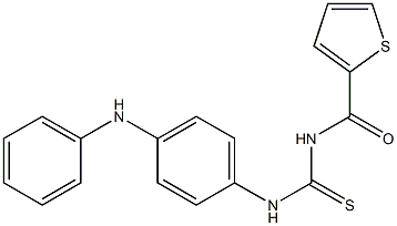 N-(4-anilinophenyl)-N'-(2-thienylcarbonyl)thiourea Struktur