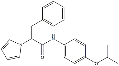 N-(4-isopropoxyphenyl)-3-phenyl-2-(1H-pyrrol-1-yl)propanamide Struktur