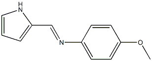 4-methoxy-N-[(E)-1H-pyrrol-2-ylmethylidene]aniline Struktur