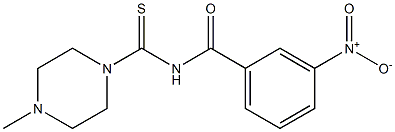 N-[(4-methyl-1-piperazinyl)carbothioyl]-3-nitrobenzamide Struktur