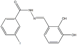 N'-[(E)-(2,3-dihydroxyphenyl)methylidene]-3-iodobenzohydrazide Struktur