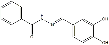 N'-[(E)-(3,4-dihydroxyphenyl)methylidene]benzohydrazide Struktur