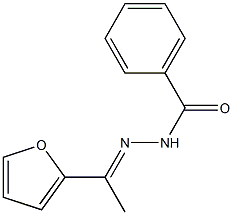 N'-[(E)-1-(2-furyl)ethylidene]benzohydrazide Struktur