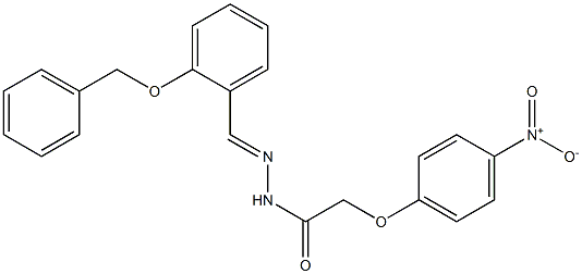 N'-{(E)-[2-(benzyloxy)phenyl]methylidene}-2-(4-nitrophenoxy)acetohydrazide Struktur