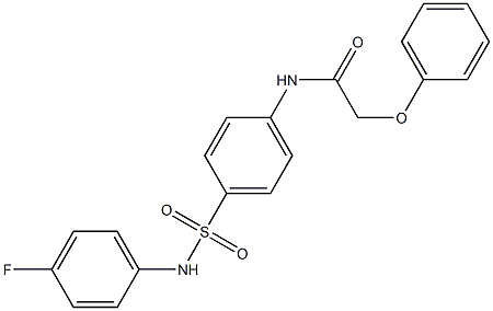 N-{4-[(4-fluoroanilino)sulfonyl]phenyl}-2-phenoxyacetamide Struktur