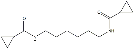 N-{6-[(cyclopropylcarbonyl)amino]hexyl}cyclopropanecarboxamide Struktur