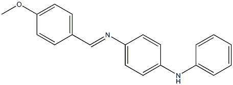 N-(4-anilinophenyl)-N-[(E)-(4-methoxyphenyl)methylidene]amine Struktur