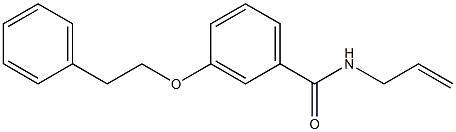 N-allyl-3-(phenethyloxy)benzamide Struktur