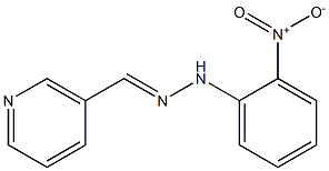 nicotinaldehyde N-(2-nitrophenyl)hydrazone Struktur