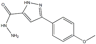 3-(4-Methoxyphenyl)-1H-pyrazole-5-carbohydrazide ,97% Struktur