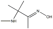 (2E)-3-methyl-3-(methylamino)butan-2-one oxime Struktur