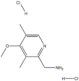 (4-methoxy-3,5-dimethylpyridin-2-yl)methylamine dihydrochloride Struktur