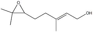 (2E)-3,7-Dimethyl-6,7-epoxy-2-octene-1-ol Struktur