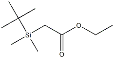 2-[Dimethyl(tert-butyl)silyl]acetic acid ethyl ester Struktur