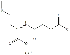 (S)-2-[(3-Carboxy-1-oxopropyl)amino]-4-(methylthio)butyric acid calcium salt Struktur