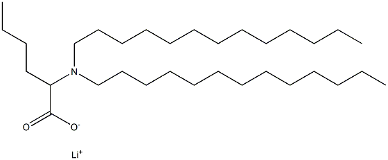 2-(Ditridecylamino)hexanoic acid lithium salt Struktur