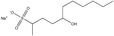 5-Hydroxyundecane-2-sulfonic acid sodium salt Struktur