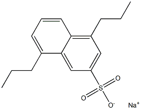 4,8-Dipropyl-2-naphthalenesulfonic acid sodium salt Struktur