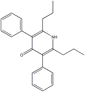 2,6-Dipropyl-3,5-diphenylpyridin-4(1H)-one Struktur