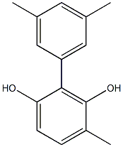 4-Methyl-2-(3,5-dimethylphenyl)benzene-1,3-diol Struktur