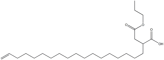 2-(17-Octadecenyl)succinic acid 1-hydrogen 4-propyl ester Struktur