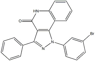 1-(3-Bromophenyl)-3-phenyl-1H-pyrazolo[4,3-c]quinolin-4(5H)-one Struktur