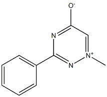 1-Methyl-3-phenyl-1,2,4-triazin-1-ium-5-olate Struktur