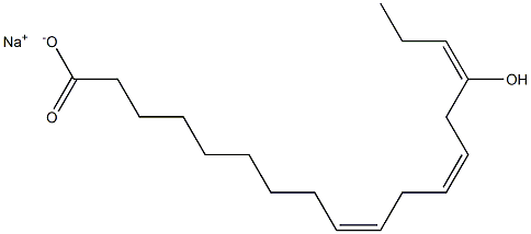 15-Hydroxylinoleic acid sodium salt Struktur