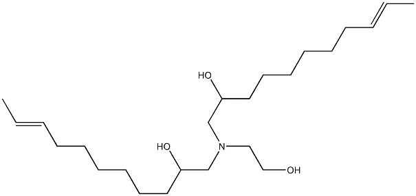 1,1'-[(2-Hydroxyethyl)imino]bis(9-undecen-2-ol) Struktur