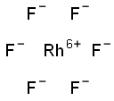 Rhodium(VI)hexafluoride Struktur