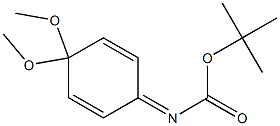 (4,4-Dimethoxy-2,5-cyclohexadienylidene)carbamic acid tert-butyl ester Struktur