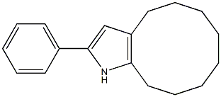 2-Phenyl-4,5,6,7,8,9,10,11-octahydro-1H-cyclodeca[b]pyrrole Struktur