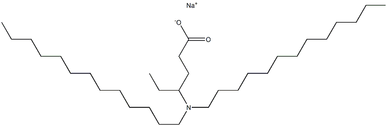 4-(Ditridecylamino)hexanoic acid sodium salt Struktur