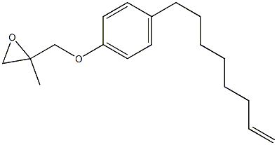 4-(7-Octenyl)phenyl 2-methylglycidyl ether Struktur