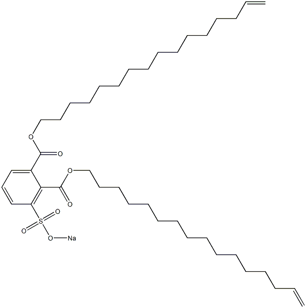 3-(Sodiosulfo)phthalic acid di(15-hexadecenyl) ester Struktur