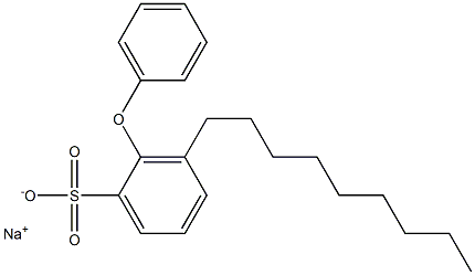 3-Nonyl-2-phenoxybenzenesulfonic acid sodium salt Struktur