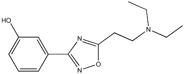 3-[5-[2-(Diethylamino)ethyl]-1,2,4-oxadiazol-3-yl]phenol Struktur