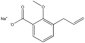 3-Allyl-2-methoxybenzoic acid sodium salt Struktur