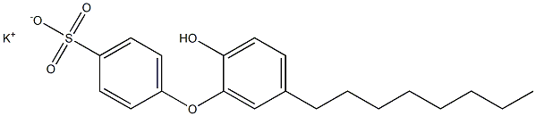 2'-Hydroxy-5'-octyl[oxybisbenzene]-4-sulfonic acid potassium salt Struktur