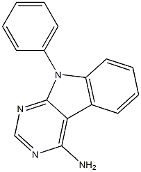 4-Amino-9-phenyl-9H-pyrimido[4,5-b]indole Struktur