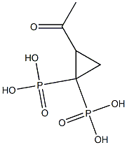 [2-Acetylcyclopropane-1,1-diyl]bisphosphonic acid Struktur