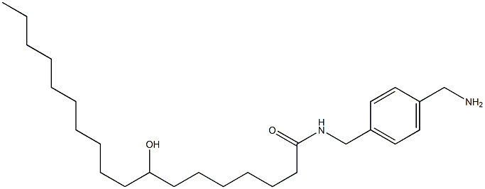 8-Hydroxy-N-(4-aminomethylbenzyl)stearamide Struktur