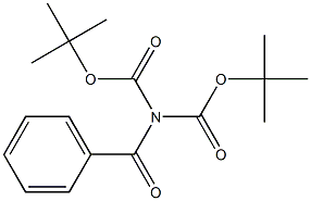 N,N-Bis(tert-butyloxycarbonyl)benzamide Struktur