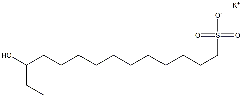 12-Hydroxytetradecane-1-sulfonic acid potassium salt Struktur