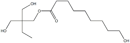 9-Hydroxynonanoic acid 2,2-bis(hydroxymethyl)butyl ester Struktur