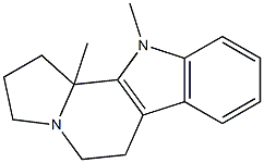 2,3,5,6,11,11b-Hexahydro-11,11b-dimethyl-1H-indolizino[8,7-b]indole Struktur